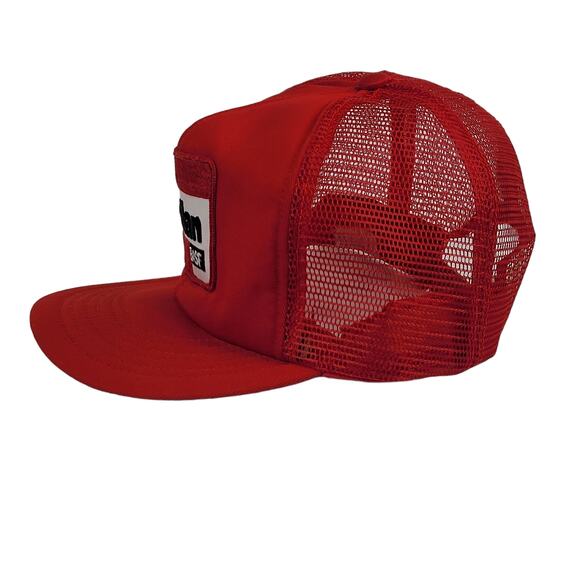 Vintage Ronilan BASF Red Mesh Trucker Hat Snapback Cap - Picture 9 of 11